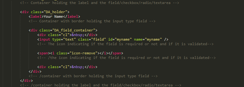 custom form structure